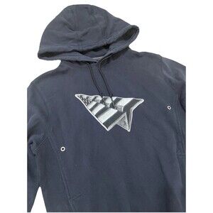 Roc Nation Paper Planes Black Hoodie Jay-Z Designer Streetwear Pullover Logo